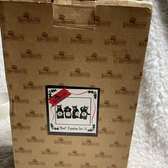 NIB BearFoots NOEL 4 Bears Xmas Collectible Montana Big Sky Carvers Jeff Fleming - Picture 11 of 13